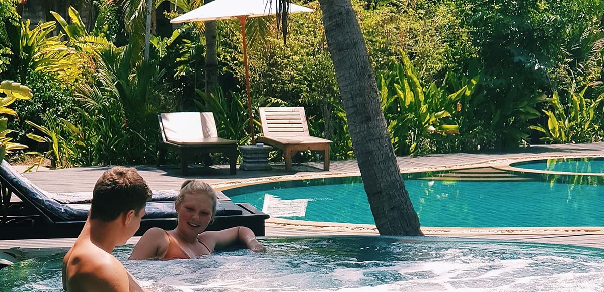 pool with Jacuzzi, Koh lanta