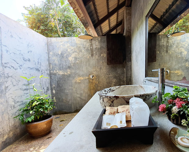 open roof bathroom